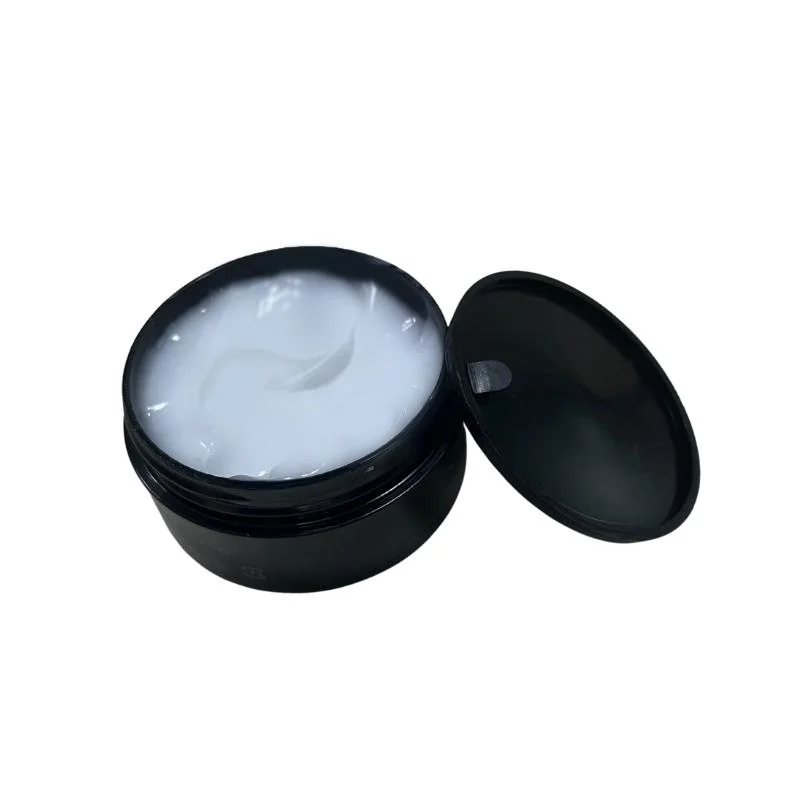 Empty Luxury 50g Cosmetic Facial Lotion Black Nail Care Cream Plastic Jars with Lids