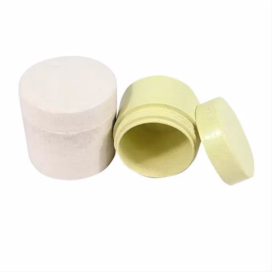 Biodegradable Multi Color Wheat Cosmetic Containers Recyclable Wheat Straw Cream Jar with Screw Cap