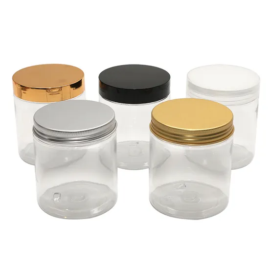 60ml 140ml 200ml 240ml 450ml Pet Plastic Transparent Face Cream Jar