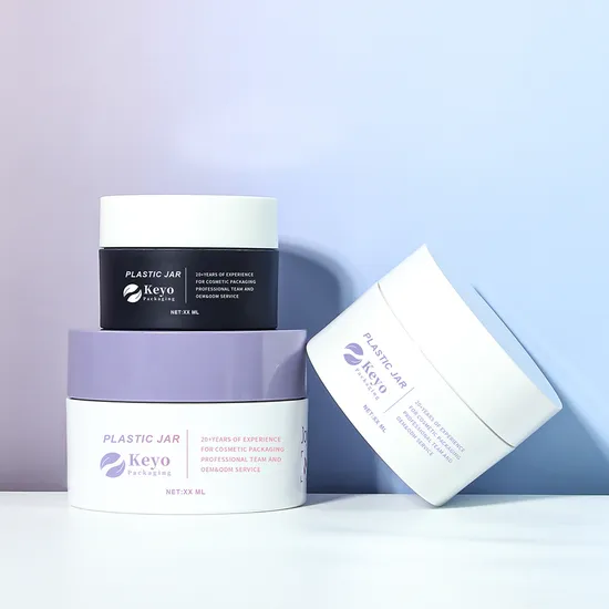 Empty Cosmetic Butter Scrub Clay Mask Cream Container 30ml 60ml 120ml 250ml 500ml Matte Black Plastic Jar